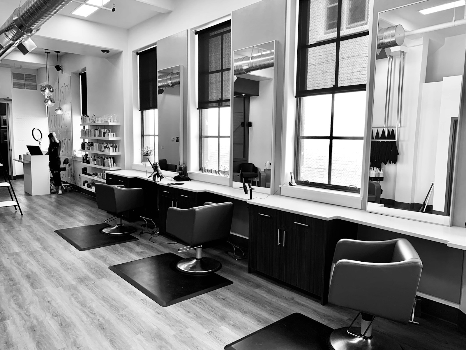 Elegantes Salon-Interieur Lumière Leipzig